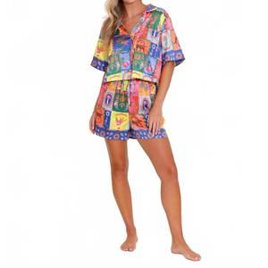NEW ALDEN ADAIR nirvana pierce pajama set in multi